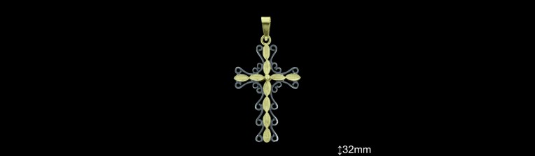 Cruces de Plata al Por Mayor ref 4Q017BI  Mayorista de Cruces de Plata