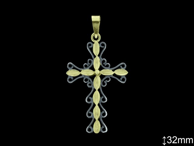 Cruces de Plata al Por Mayor ref 4Q017BI  Mayorista de Cruces de Plata