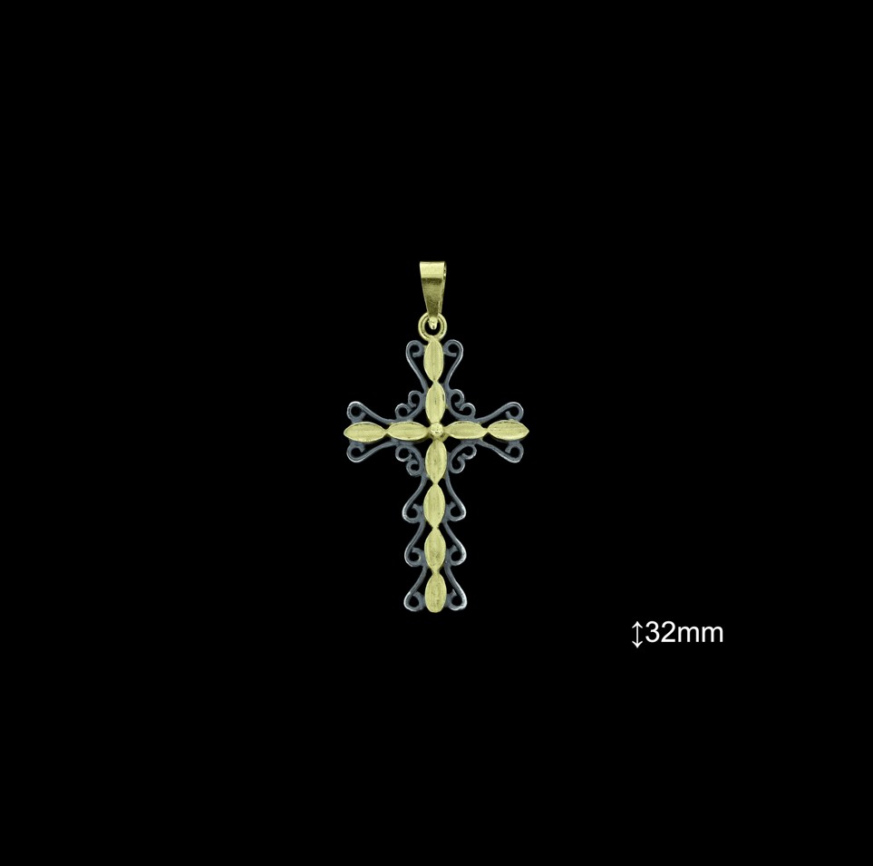 Cruces de Plata al Por Mayor ref 4Q017BI  Mayorista de Cruces de Plata