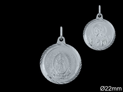 Medallas de Plata al Por Mayor ref 33103S | Mayorista Medallas Plata