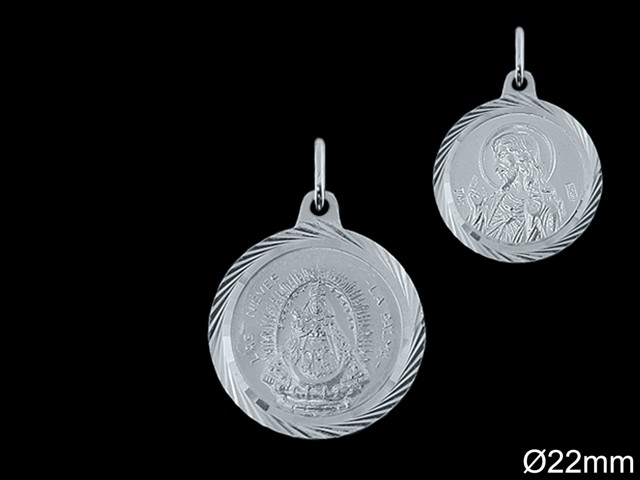 Medallas de Plata al Por Mayor ref 33103S | Mayorista Medallas Plata