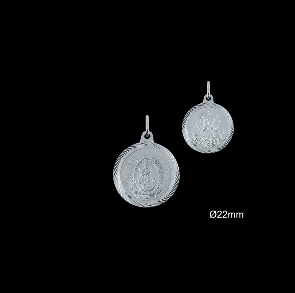 Medallas de Plata al Por Mayor ref 33103S | Mayorista Medallas Plata