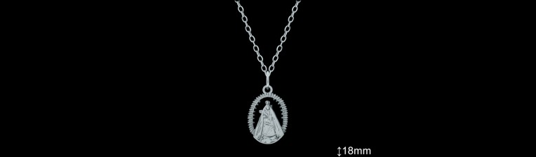 Medallas de Plata al Por Mayor ref 33110C | Mayorista Medallas Plata