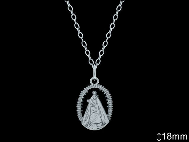 Medallas de Plata al Por Mayor ref 33110C | Mayorista Medallas Plata