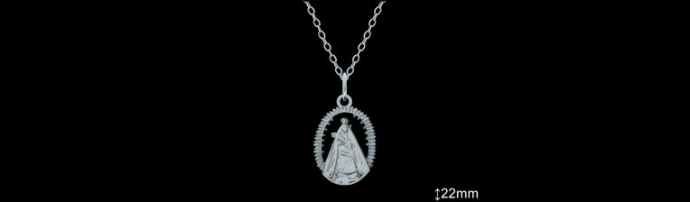 Medallas de Plata al Por Mayor ref 33111C | Mayorista Medallas Plata