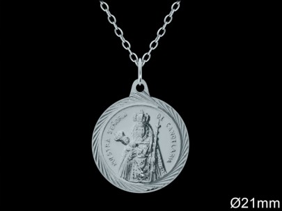 Medallas de Plata al Por Mayor ref 33117C | Mayorista Medallas Plata
