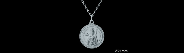 Medallas de Plata al Por Mayor ref 33117C | Mayorista Medallas Plata