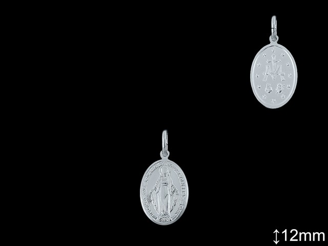 Medallas de Plata al Por Mayor ref 33L601D12 | Mayorista Medallas Plata
