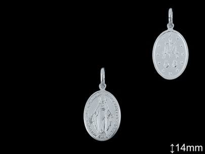 Medallas de Plata al Por Mayor ref 33L601D14 | Mayorista Medallas Plata