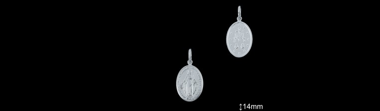 Medallas de Plata al Por Mayor ref 33L601D14 | Mayorista Medallas Plata