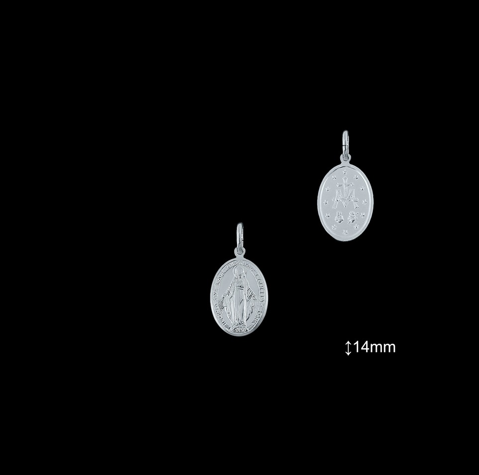 Medallas de Plata al Por Mayor ref 33L601D14 | Mayorista Medallas Plata