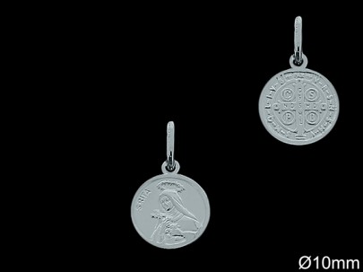 Medallas de Plata al Por Mayor ref 33L602 | Mayorista Medallas Plata