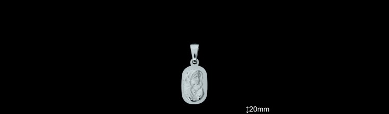 Medallas de Plata al Por Mayor ref 33L608 | Mayorista Medallas Plata