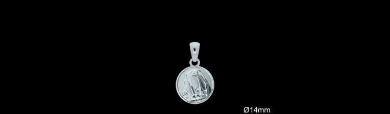 Medallas de Plata al Por Mayor ref 33L613 | Mayorista Medallas Plata