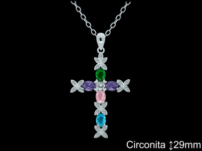 Mayorista de Plata de Cruces ref 4488T  Cruces de Plata al por Mayor