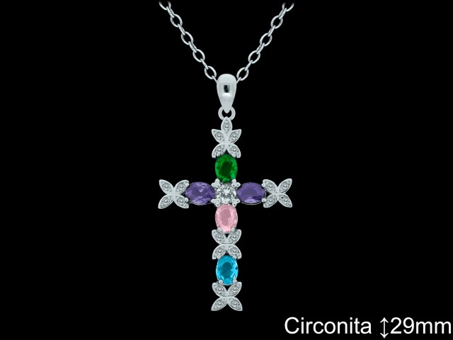 Mayorista de Plata de Cruces ref 4488T  Cruces de Plata al por Mayor