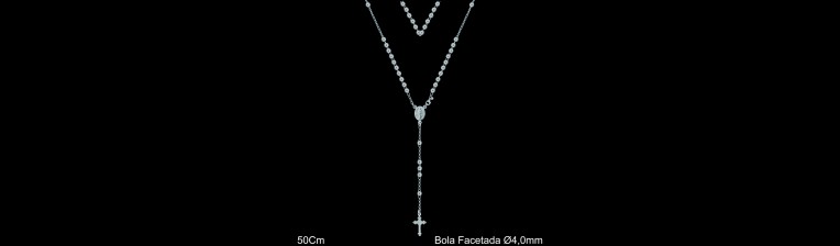 Mayorista de Plata de Rosarios ref 4304F  Plata al por Mayor de Rosarios