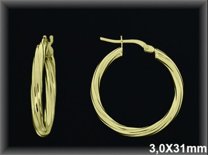 Aros de Plata al Por Mayor ref AL545DC  Mayorista de Aros de Plata