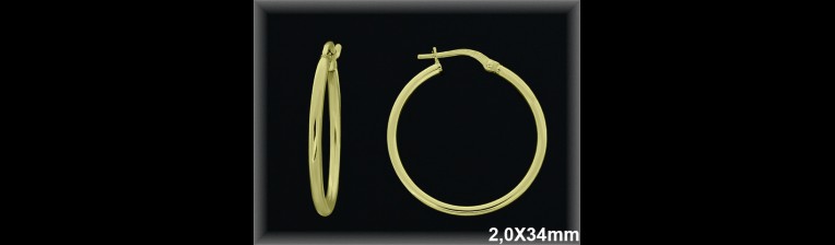 Mayorista de Plata de Aros ref AL210EC  Aros de Plata al por Mayor