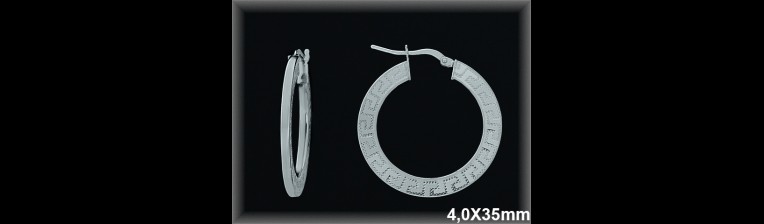 Mayorista de Plata de Aros ref AL238ED  Aros de Plata al por Mayor