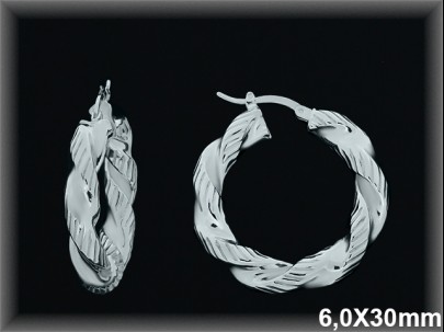 Aros de Plata al Por Mayor ref AL550E  Mayorista de Aros de Plata