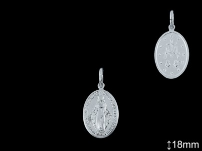 Medallas de Plata al Por Mayor ref 33L601D18 | Mayorista Medallas Plata