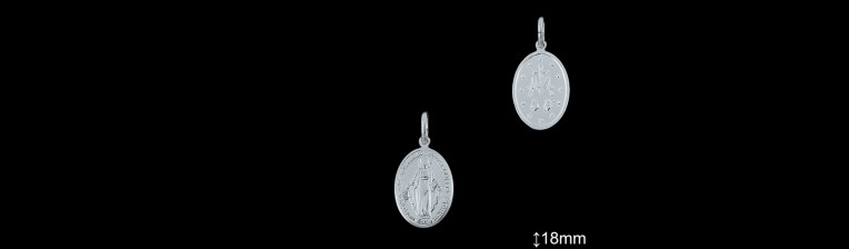 Medallas de Plata al Por Mayor ref 33L601D18 | Mayorista Medallas Plata