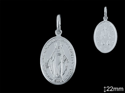 Medallas de Plata al Por Mayor ref 33L601D22 | Mayorista Medallas Plata
