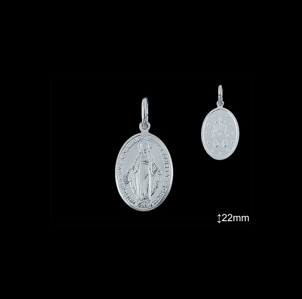Medallas de Plata al Por Mayor ref 33L601D22 | Mayorista Medallas Plata