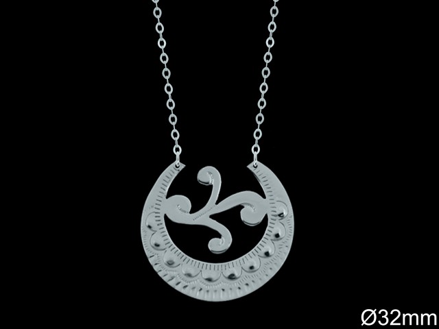 Colgantes Aros Argollas Canarias Plata al por Mayor ref 7147b