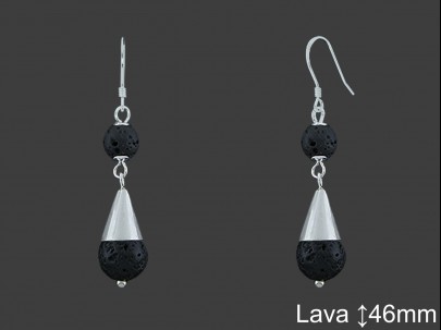 Argolla Canaria de Plata al Por Mayor ref V8785L  Mayorista de Argollas Canarias