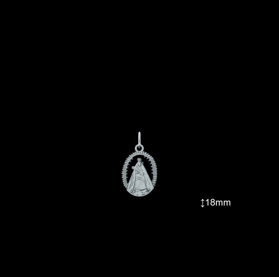 Medallas de Plata al Por Mayor ref 33110 | Mayorista Medallas Plata
