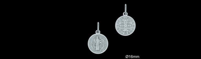Medallas de Plata al Por Mayor ref 33L605D16 | Mayorista Medallas Plata