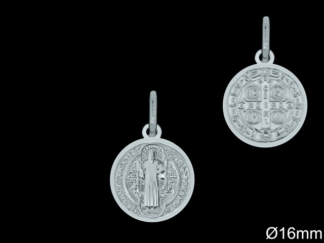 Medallas de Plata al Por Mayor ref 33L605D16 | Mayorista Medallas Plata