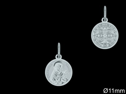 Medallas de Plata al Por Mayor ref 33L614 | Mayorista Medallas Plata