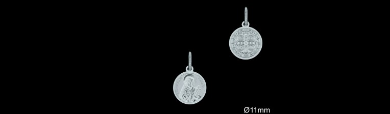 Medallas de Plata al Por Mayor ref 33L614 | Mayorista Medallas Plata