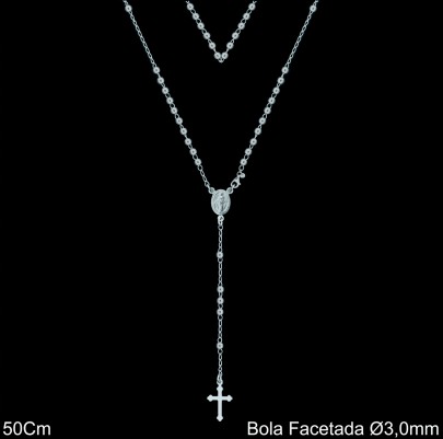 Mayorista de Plata de Rosarios ref 4303F  Plata al por Mayor de Rosarios