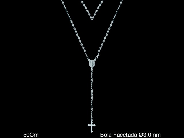 Mayorista de Plata de Rosarios ref 4303F  Plata al por Mayor de Rosarios