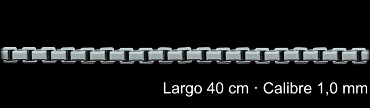 Cadena Plata 925 Veneciana 40 Cm 1 Mm | Mayorista