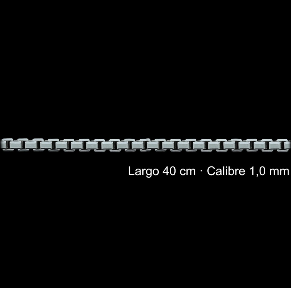 Cadena Plata 925 Veneciana 40 Cm 1 Mm | Mayorista