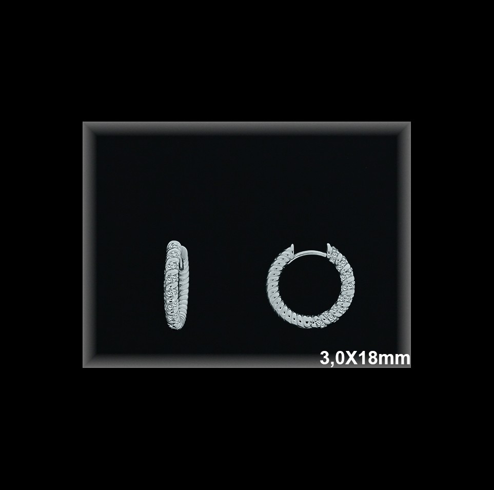Mayorista de Plata de Aros ref AZ343  Aros de Plata al por Mayor