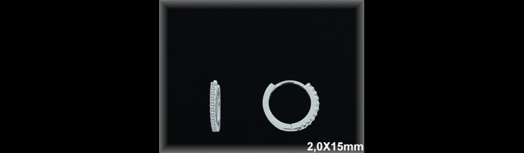 Mayorista de Plata de Aros ref AZ386  Aros de Plata al por Mayor