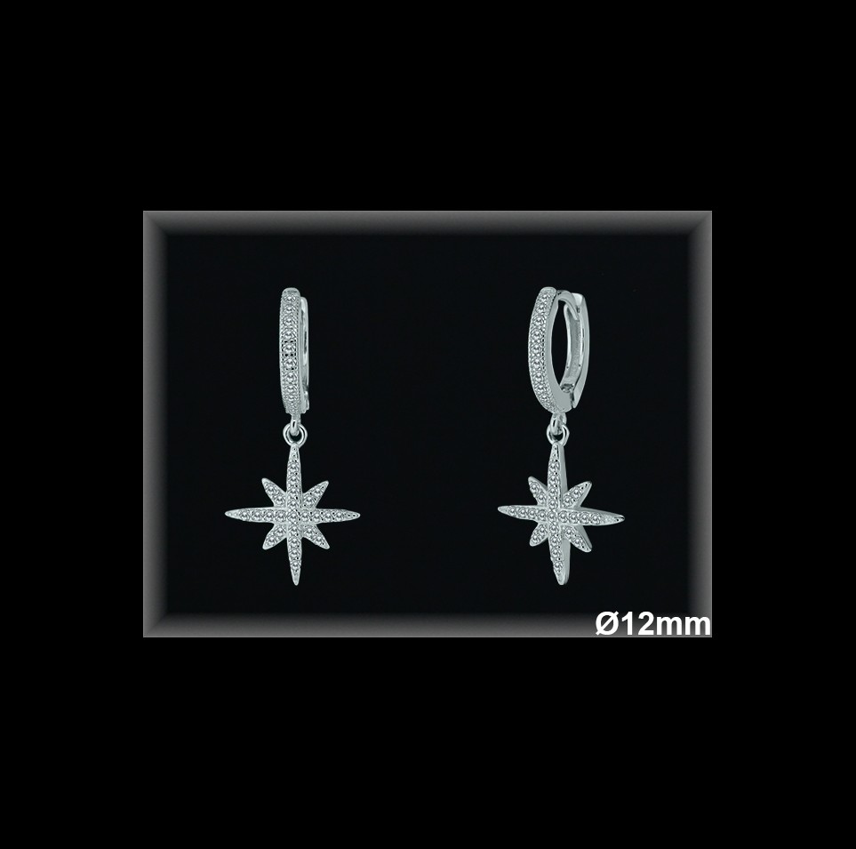 Aros de Plata al Por Mayor ref AZ094  Mayorista de Aros de Plata
