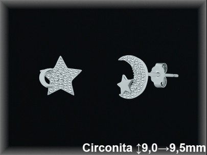 Mayorista de Plata en Pendientes ref MZ521  Pendientes de Plata al por Mayor