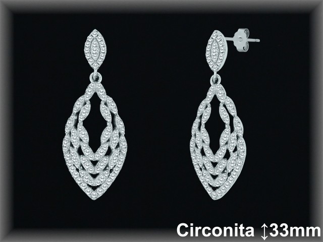 Mayorista de Plata en Pendientes ref Z8449  Pendientes de Plata al por Mayor