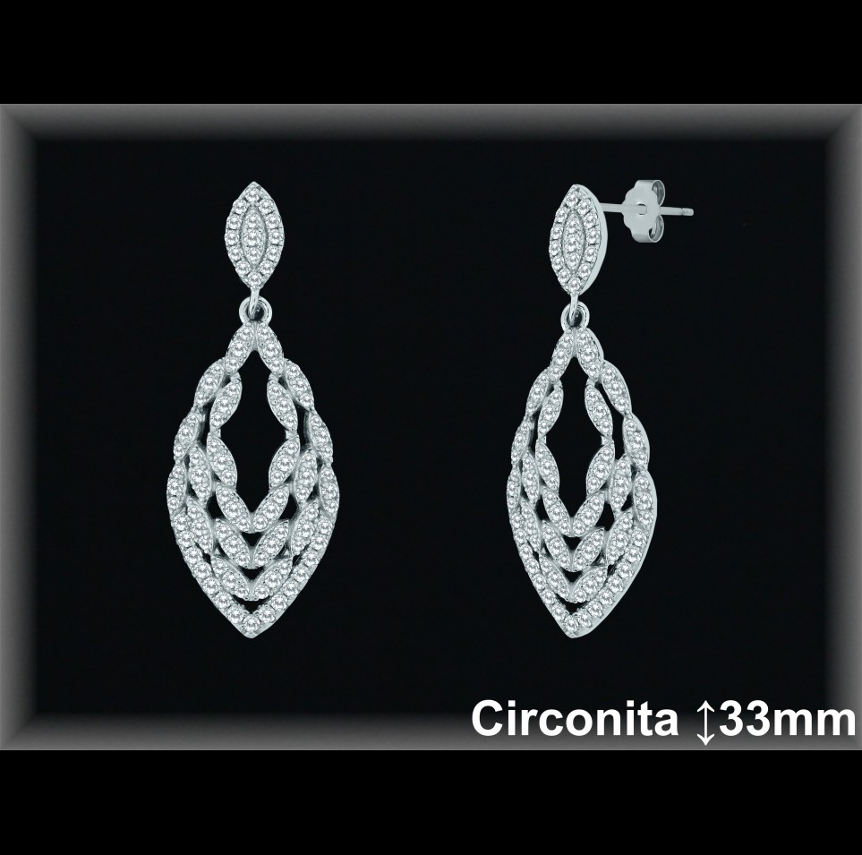 Mayorista de Plata en Pendientes ref Z8449  Pendientes de Plata al por Mayor