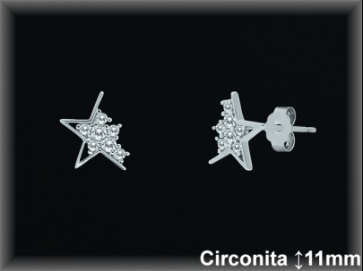 Pendientes de Plata al Por Mayor ref MZ208  Mayorista de Pendientes de Plata