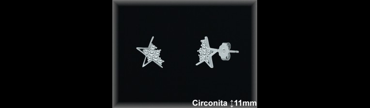 Pendientes de Plata al Por Mayor ref MZ208  Mayorista de Pendientes de Plata