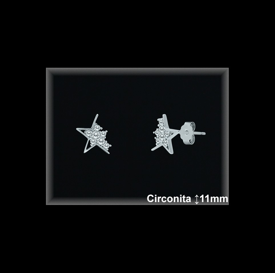 Pendientes de Plata al Por Mayor ref MZ208  Mayorista de Pendientes de Plata