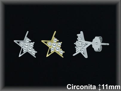 Pendientes de Plata al Por Mayor ref MZ208C  Mayorista de Pendientes de Plata